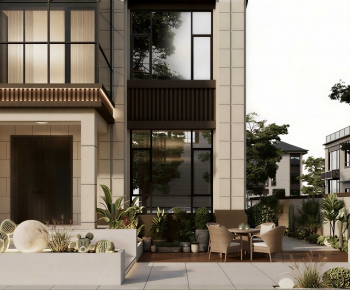 New Chinese Style Courtyard/landscape-ID:607601889