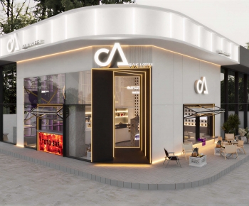 Modern Facade Element-ID:847033984