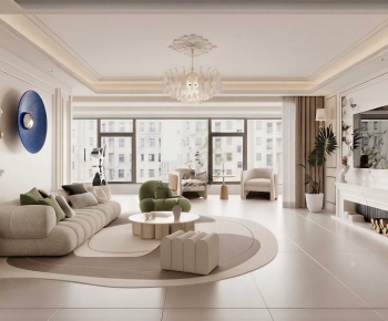 French Style A Living Room-ID:255697017