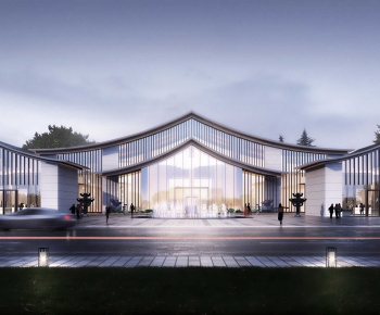 Modern Public Building-ID:329926017