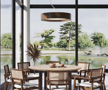 Modern Dining Table And Chairs-ID:377396117