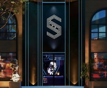 Modern Facade Element-ID:633810046