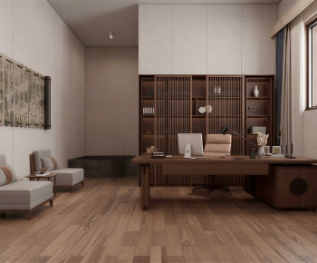 New Chinese Style Manager's Office-ID:941619963