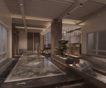 New Chinese Style Lobby Hall-ID:163367032