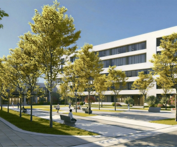 Modern Park Landscape-ID:877430426