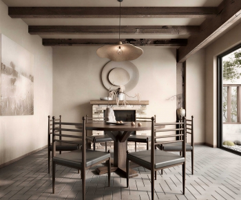 Wabi-sabi Style Dining Room-ID:894709114
