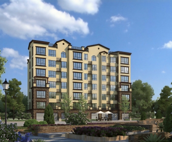 Modern Residential Building-ID:858421095