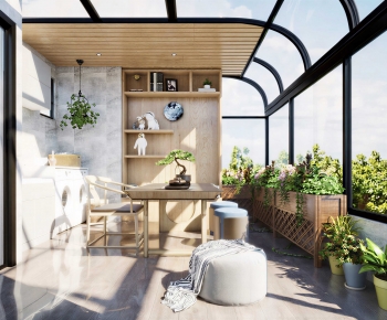 Modern Glass Sun Room-ID:474734071