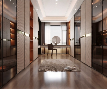 Modern Clothes Storage Area-ID:337764986