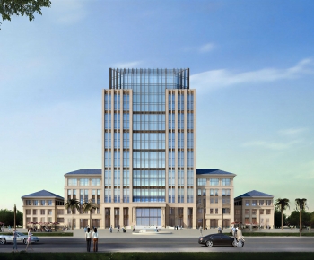 Modern Appearance Of Commercial Building-ID:377338897