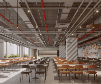 Industrial Style Office Canteen-ID:317487003