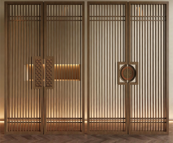 New Chinese Style Double Door-ID:565974003