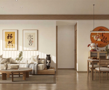 New Chinese Style A Living Room-ID:126230968