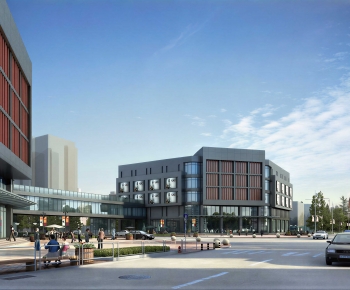 Modern Appearance Of Commercial Building-ID:256390093