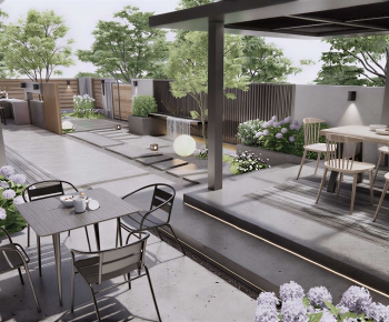 Modern Courtyard/landscape-ID:346100399