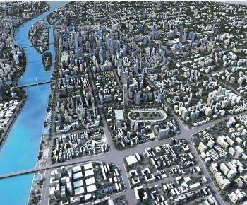 Modern Architectural Bird's-eye View Planning-ID:686043988