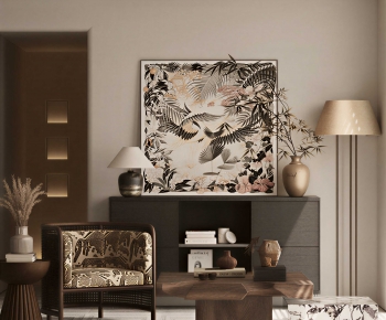 New Chinese Style A Living Room-ID:237029085