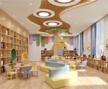 Modern Children's Reading Room-ID:201142073