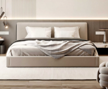 Modern Double Bed-ID:616359799
