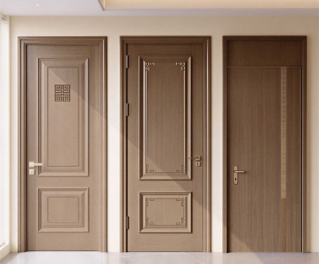 New Chinese Style Single Door-ID:798869111