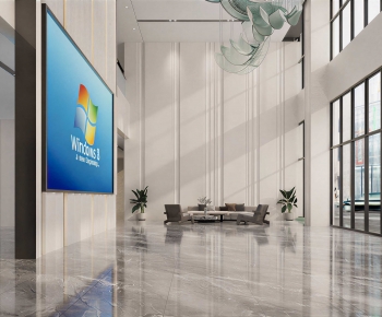 Modern Office Reception Desk-ID:971341172
