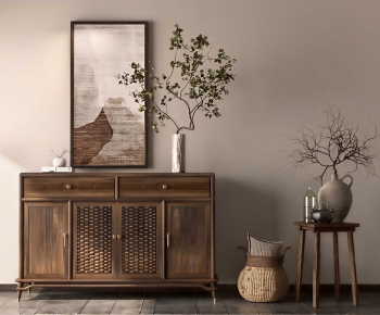 Wabi-sabi Style Side Cabinet-ID:320686101