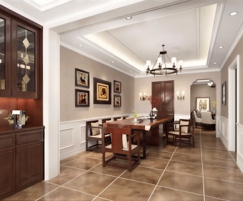 American Style Dining Room-ID:619627958