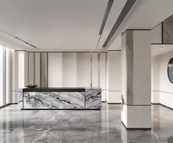 Modern Office Reception Desk-ID:133629081