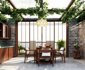 New Chinese Style Glass Sun Room-ID:364308126