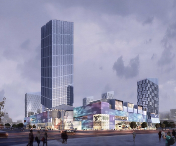 Modern Appearance Of Commercial Building-ID:712141997