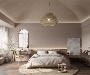 Wabi-sabi Style Bedroom-ID:547454127