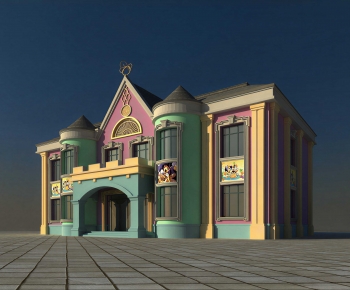 European Style Building Appearance-ID:179584982