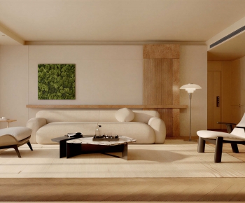 Wabi-sabi Style A Living Room-ID:700696959
