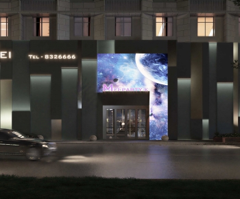 Modern Facade Element-ID:961106069