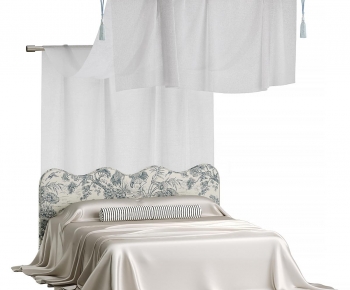 Modern Double Bed-ID:982774975