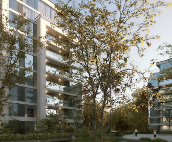 Modern Appearance Of Commercial Building-ID:303658014