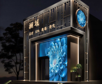 Modern Facade Element-ID:565387014