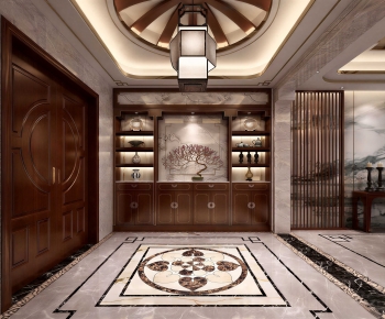 New Chinese Style Hallway-ID:753099967
