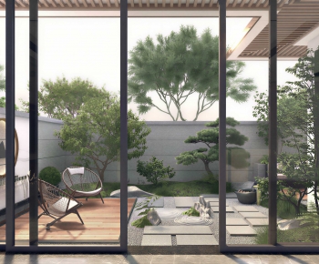New Chinese Style Courtyard/landscape-ID:282421179