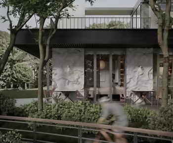 Modern Appearance Of Commercial Building-ID:972656015