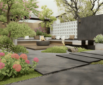 Modern Courtyard/landscape-ID:838439561