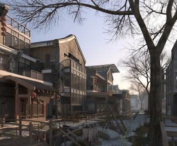 New Chinese Style Commercial Street-ID:529325017