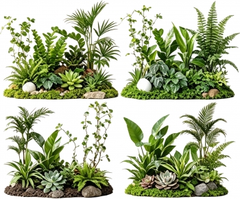 Modern Plant Landscaping-ID:729889935