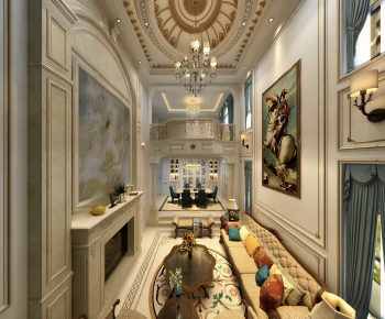 French Style A Living Room-ID:699111944
