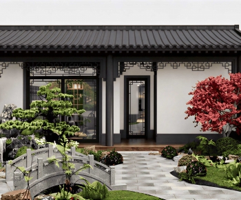 New Chinese Style Courtyard/landscape-ID:707576042