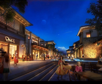 New Chinese Style Commercial Street-ID:868737945