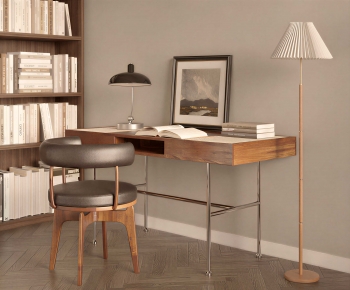 Modern Computer Desk And Chair-ID:468246949