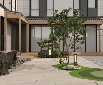 New Chinese Style Courtyard/landscape-ID:132626061