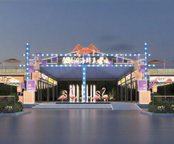 Modern Facade Element-ID:444958935