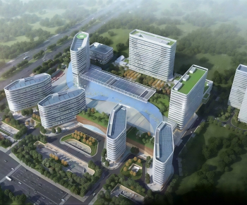 Modern Appearance Of Commercial Building-ID:732050909